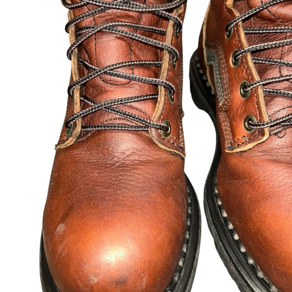 Red Wing 2226 Dyna-Force Mens Safety Toe Brown Leather Work Sport Boots Sz 6.5 - Picture 7 of 13